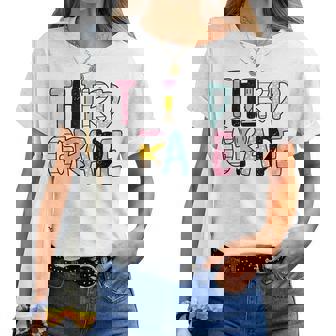 Back To School Third Grade Teacher First Day Of 3Rd Grade Women T-shirt | Mazezy