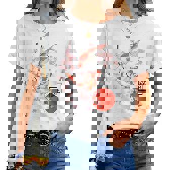 Cherry Blossom Chemise Japonaise Koi Carpe Poissonakura T-shirt femme - Cadeauxyz