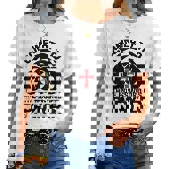 Connect To God The Password Is Prayer Jesus Christian Faith。 レディースTシャツ - Kawaiitshirt