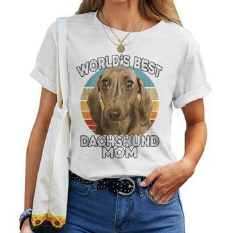 Dachshund Mother's Day World's Best Daschund Mom Dog Women T-shirt - Thegiftio UK