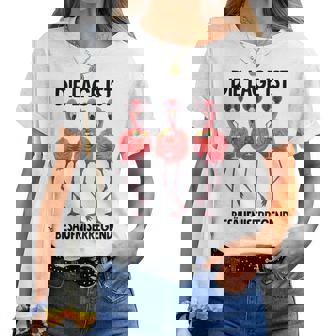 Die Lage Ist Besäufniserregend Mit Flamingos T-shirt Frauen - Geschenkecke
