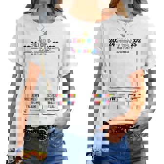 End Of The Year Autographs 2025 Last Day Of School Girls Women T-shirt | Mazezy