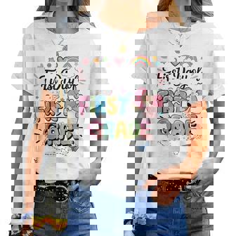 First Day Of First Grade Back To School Teacher Girls Women T-shirt | Mazezy