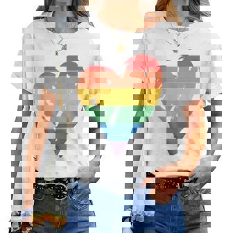 Gay Pride Proud Love Lgbtq Lgbtq Rainbow Maglietta da donna - Novitaregali