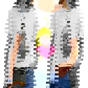 Happy Banana Cat レディースTシャツ - Kawaiitshirt