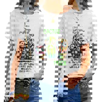 I'm No Cactus Expert But Know A Prick When Iee One レディースTシャツ - Kawaiitshirt