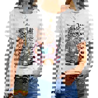 J' Aime Pas Les Gens Chat Humour Cadeau Drôle Café Matin T-shirt femme - Cadeauxyz