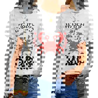 Laida Es Mejor Con Los Cangrejos Amante Del Cangrejo Para Niños Hombres Es Camiseta de mujer - Regaloses