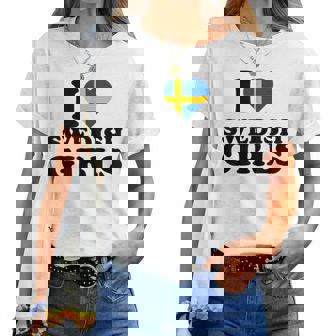 I Lovewedish Girls レディースTシャツ - Kawaiitshirt