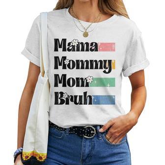 Mama Mommy Mom Bruh Floral Mother's Day 2025 Women Women T-shirt - Thegiftio UK