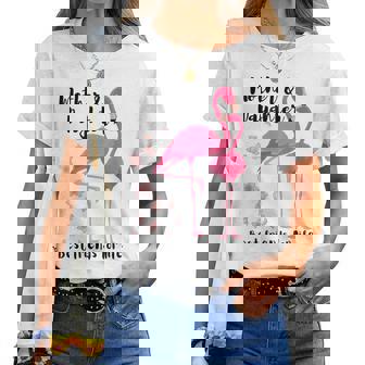 Mother And Daughter Best Friends For Life Pink Flamingo Mom Women T-shirt - Thegiftio UK