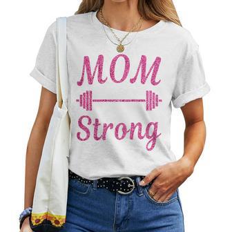Mother's Day Workout Mom Strong All Pink Women T-shirt - Thegiftio UK