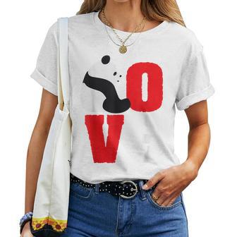 Panda Bear Camicia Bianco E Nero Panda Love Maglietta da donna - Novitaregali