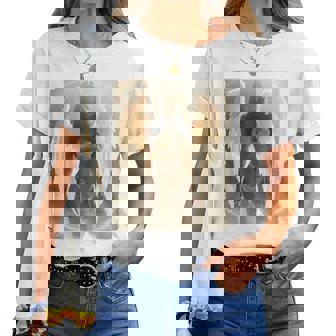 Pinup Girl 男性用 セクシーエンジェルガール 2 バックプリント レディースTシャツ - Kawaiitshirt