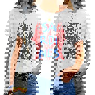 Sardines Fish Retro Distressed Graphic Women's Maglietta da donna - Novitaregali