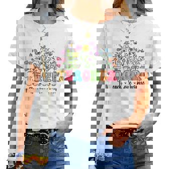 Teacher Teaching Love And Appreciation Back To School S T-shirt Frauen - Seseable