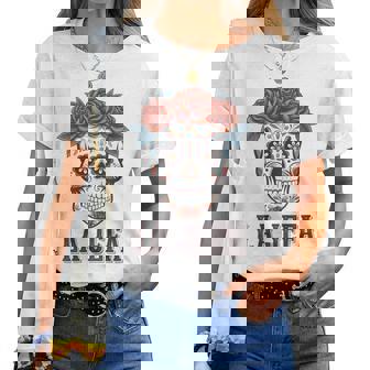 Ugarkull La Jefa The Boss Dia De Los Muertos Cuello Camiseta de mujer - Regaloses