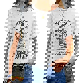 Undiagnosed But Something Ain't Right Raccoon Chicken Women T-shirt | Mazezy