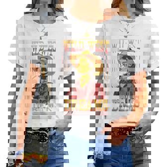 Wild West Dreams Country Western Cowgirl Rodeo グラフィック レディースTシャツ - Kawaiitshirt