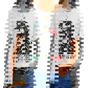 Woman Viva Mexico Flag Cinco De Mayo Mexican Girls Women T-shirt | Mazezy