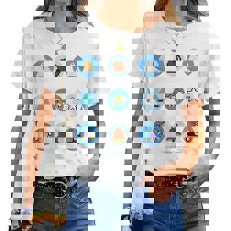 「Twin Bee」9 Circles レディースTシャツ - Kawaiitshirt