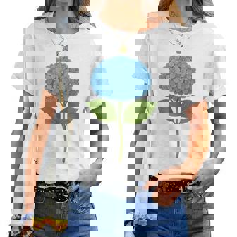 【花の花】あじさい美、花好き、自然 レディースTシャツ - Kawaiitshirt