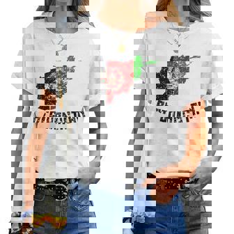 アフガニスタンの国旗 アンティーク調 男性 女性 キッズ アフガニスタン レディースTシャツ - Kawaiitshirt