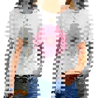 ガーベラ デイジー 花 レディースTシャツ - Kawaiitshirt