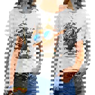 ココナッツダビングサングラス おもしろダンス 男の子 女の子 キッズ 長袖tシャツ レディースTシャツ - Kawaiitshirt