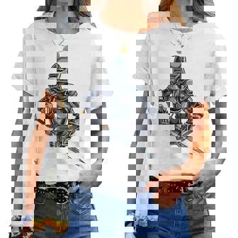 中世の兵士 騎士 戦士 ギフト 男性 女性 子供 男の子 レディースTシャツ - Kawaiitshirt