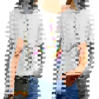 体操 床付き 女の子 キッズ 新体操 レディースTシャツ - Kawaiitshirt