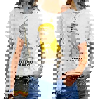 傘寿祝い 猫 ねこ ちゃんちゃんこ 男性 女性 猫好き 傘寿 お祝い 80歳 かわいい おもしろ ベージュ猫 レディースTシャツ - Kawaiitshirt