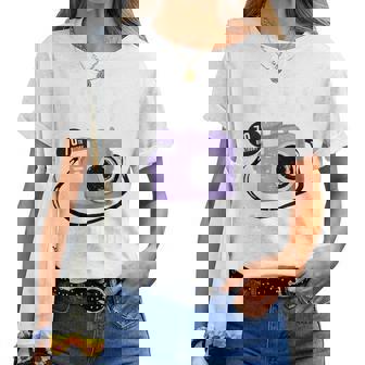 古希祝い 旅行好き 写真好き 撮影好き カメラ レトロ 父 母 男性 女性 70歳お祝い Ready To Travel レディースTシャツ - Kawaiitshirt