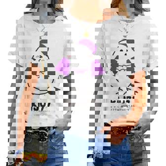 喜寿祝い シマエナガ 鳥 北海道 男性 父 女性 母 ちゃんちゃんこ 喜寿お祝い 77歳 かわいい 長袖tシャツ レディースTシャツ - Kawaiitshirt