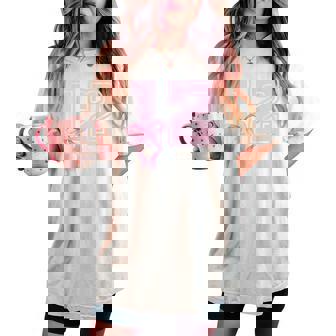 12 Years Old Birthday Girl Coquette Pink Bow Aesthetic Women's Oversized Comfort T-shirt | Seseable UK