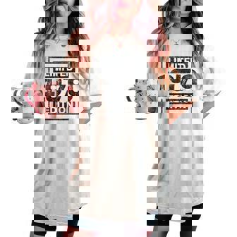 46歳の誕生日 男性 女性 46歳 ヴィンテージ 1979年 レディースオーバーサイズコンフォートTシャツ - Kawaiitshirt