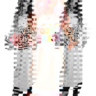 4Th Fourth Grade Dream Team Teacher First Day Back To School Women's Oversized Comfort T-shirt | Seseable CA