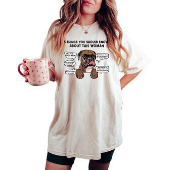 5 Things Should Know About Brindle Boxer Dog Mom Women's Oversized Comfort T-shirt - Thegiftio UK