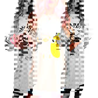 Baa-Nana おもしろバナナ羊しゃれ レディースオーバーサイズコンフォートTシャツ - Kawaiitshirt