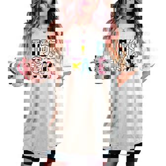 Back To School Third Grade Teacher First Day Of 3Rd Grade Women's Oversized Comfort T-shirt | Mazezy