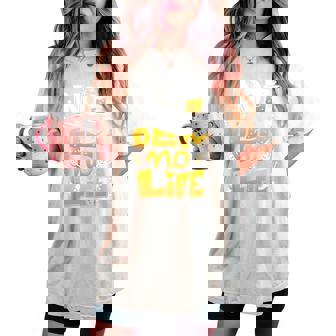 Beer Lover ビールが好きすぎる No Beer No Life 長袖tシャツ レディースオーバーサイズコンフォートTシャツ - Kawaiitshirt