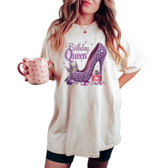 Birthday Queen Happy Birthday Party Girls Women Women's Oversized Comfort T-shirt - Thegiftio UK