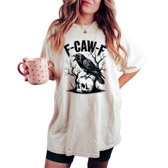 Black Crow F-Caw-F Black Bird Women's Oversized Comfort T-shirt - Thegiftio UK