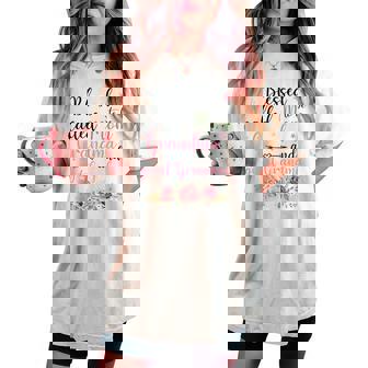 Blessed To Be Called Mom Grandma And Great Grandma Women's Oversized Comfort T-shirt | Mazezy