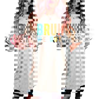 Bruh We Out Teacher Admit It You'll Low Key Miss Me Bruh Women's Oversized Comfort T-shirt - Monsterry