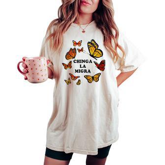 Chinga La Migra Butterflies Matching Men Women's Oversized Comfort T-shirt - Thegiftio UK