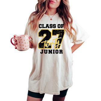 Class Of 2027 Junior High School Back To School 11Th Grade Women's Oversized Comfort T-shirt - Thegiftio UK