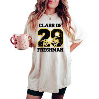 Class Of 2029 Freshman High School Back To School 9Th Grade Women's Oversized Comfort T-shirt - Thegiftio UK