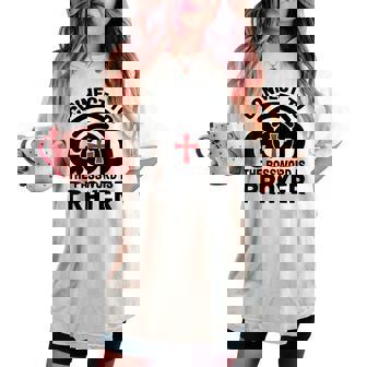 Connect To God The Password Is Prayer Jesus Christian Faith。 レディースオーバーサイズコンフォートTシャツ - Kawaiitshirt