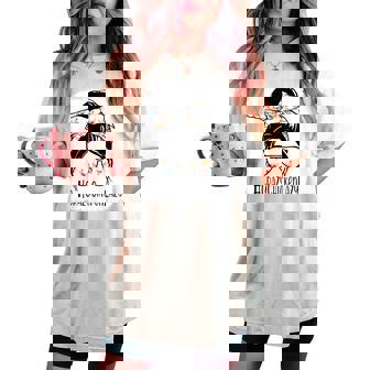 Crazy Chicken Lady Mama Hen Mom Women Women's Oversized Comfort T-shirt | Mazezy